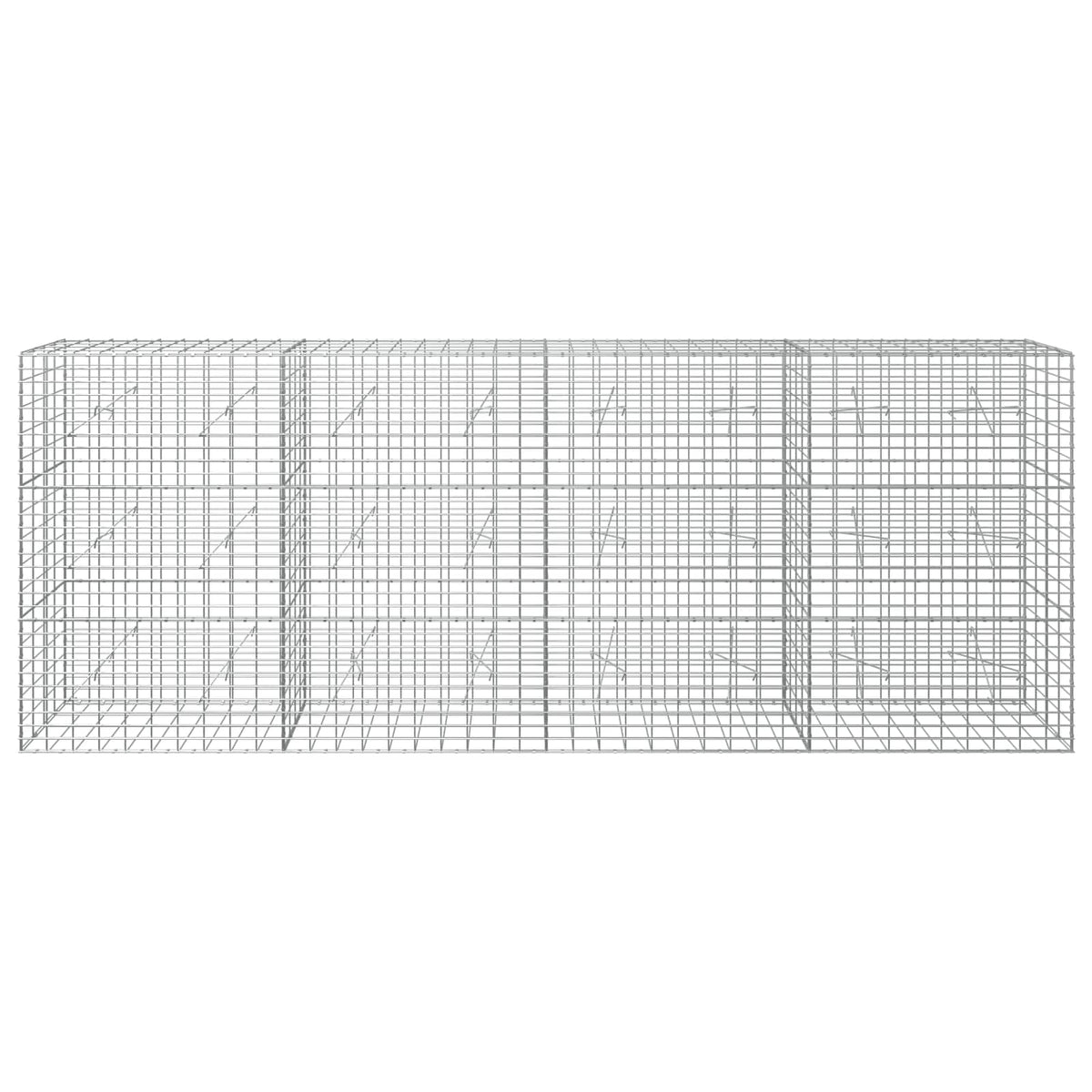 Gabion with 5 mm Wire and 5x10 cm Mesh 400x20x150 cm