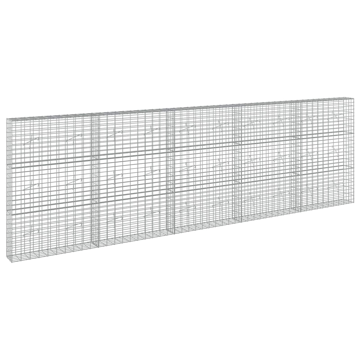 Gabion with 5 mm Wire and 5x10 cm Mesh 500x20x150 cm