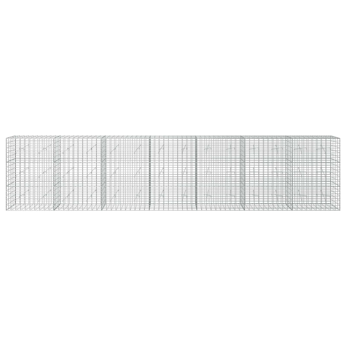 Gabion with 5 mm Wire and 5x10 cm Mesh 700x20x150 cm