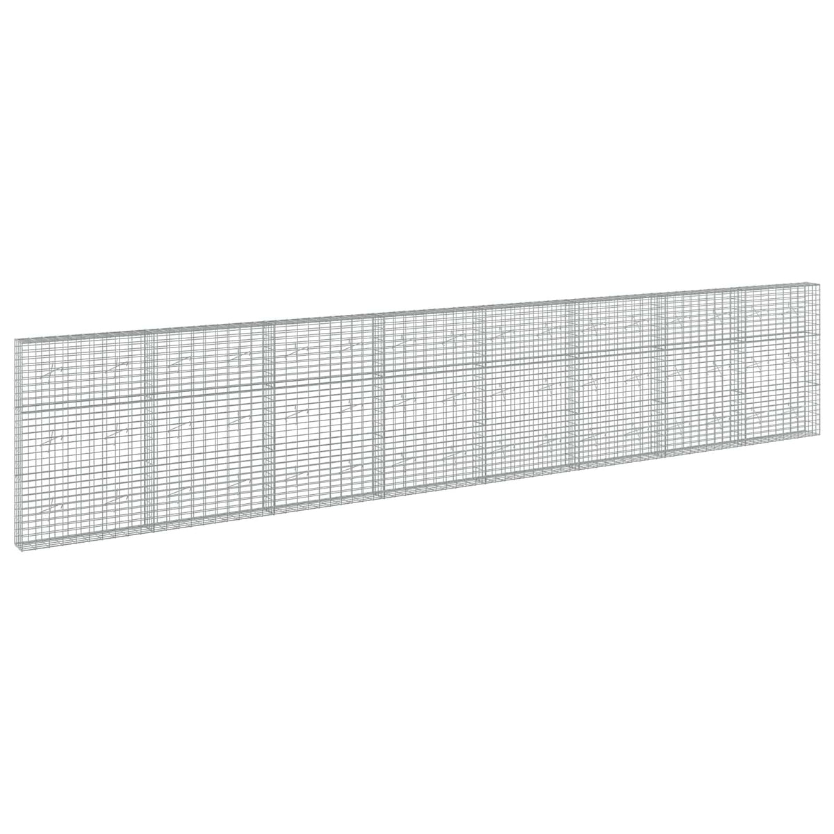 Gabion with 5 mm Wire and 5x10 cm Mesh 800x20x150 cm