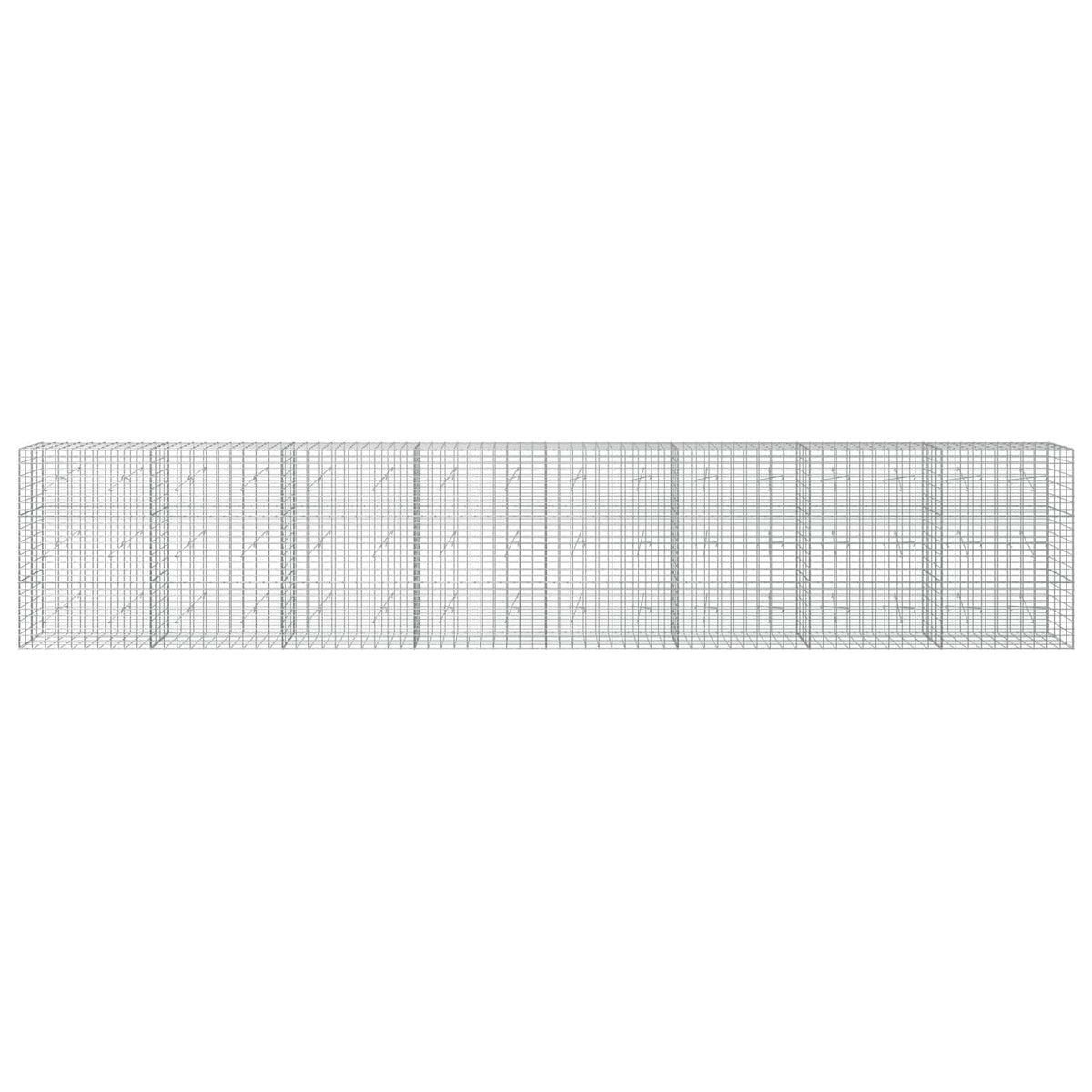 Gabion with 5 mm Wire and 5x10 cm Mesh 800x20x150 cm