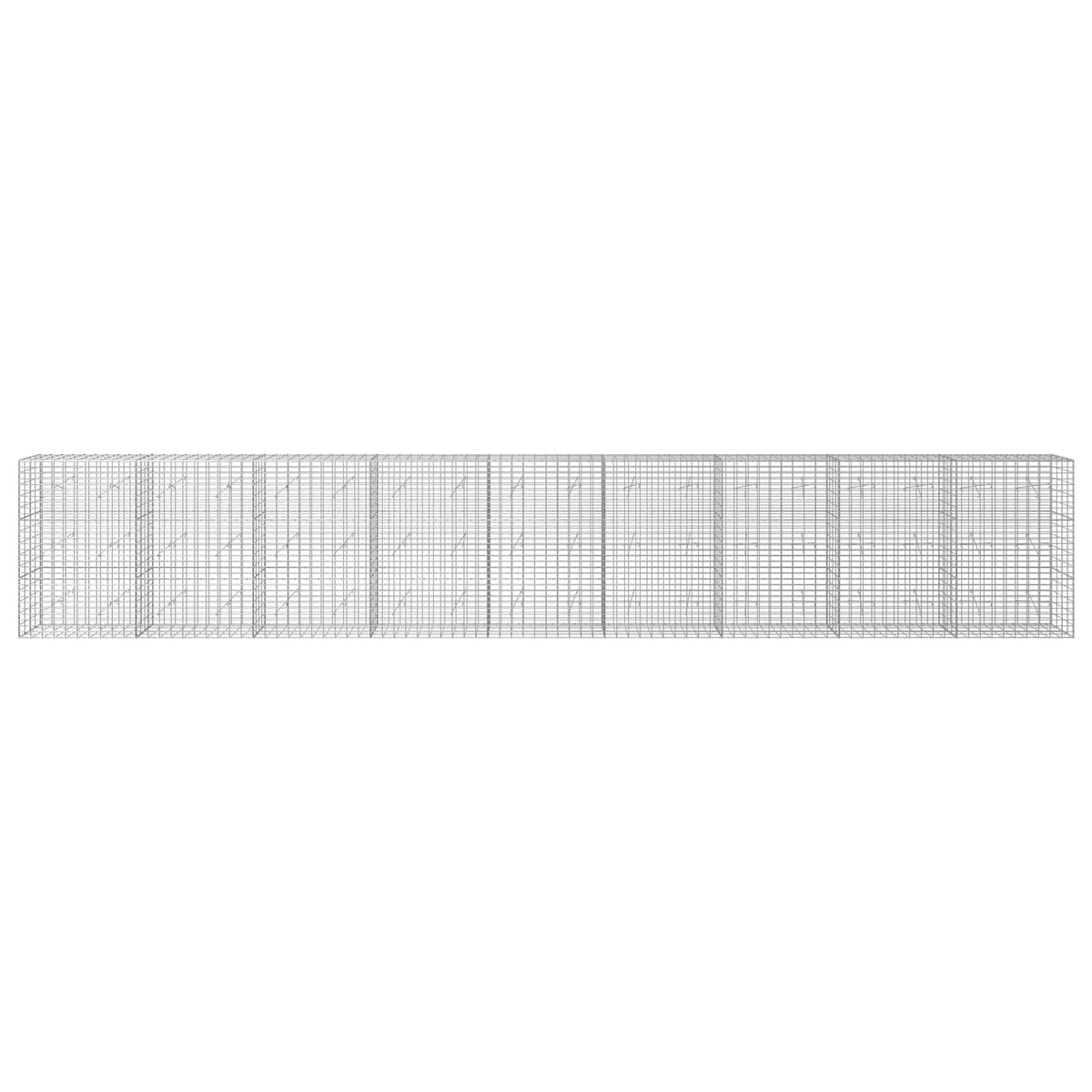 Gabion with 5 mm Wire and 5x10 cm Mesh 900x20x150 cm