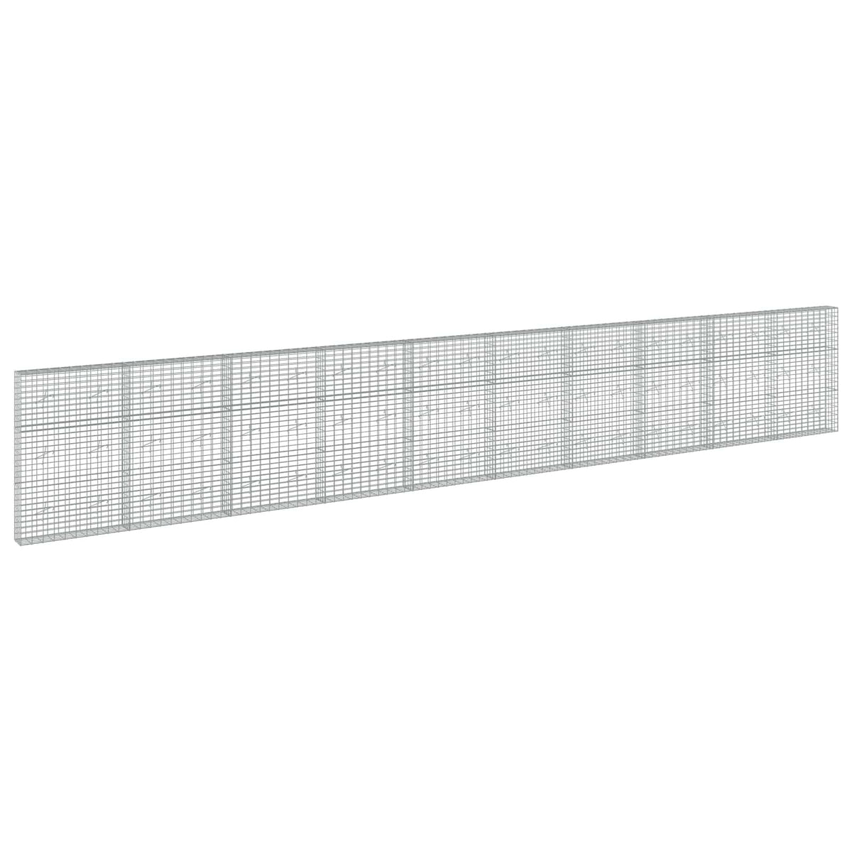 Gabion with 5 mm Wire and 5x10 cm Mesh 1000x20x150 cm