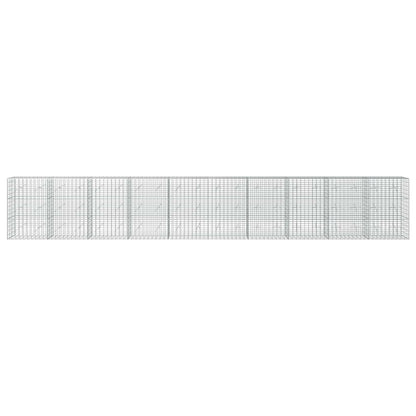 Gabion with 5 mm Wire and 5x10 cm Mesh 1000x20x150 cm
