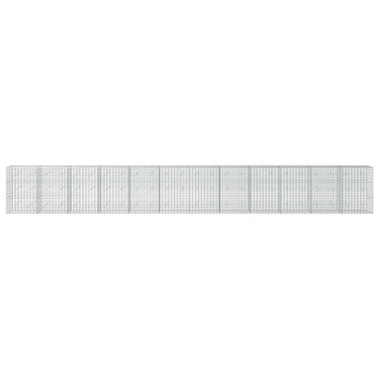 Gabion with 5 mm Wire and 5x10 cm Mesh 1200x20x150 cm