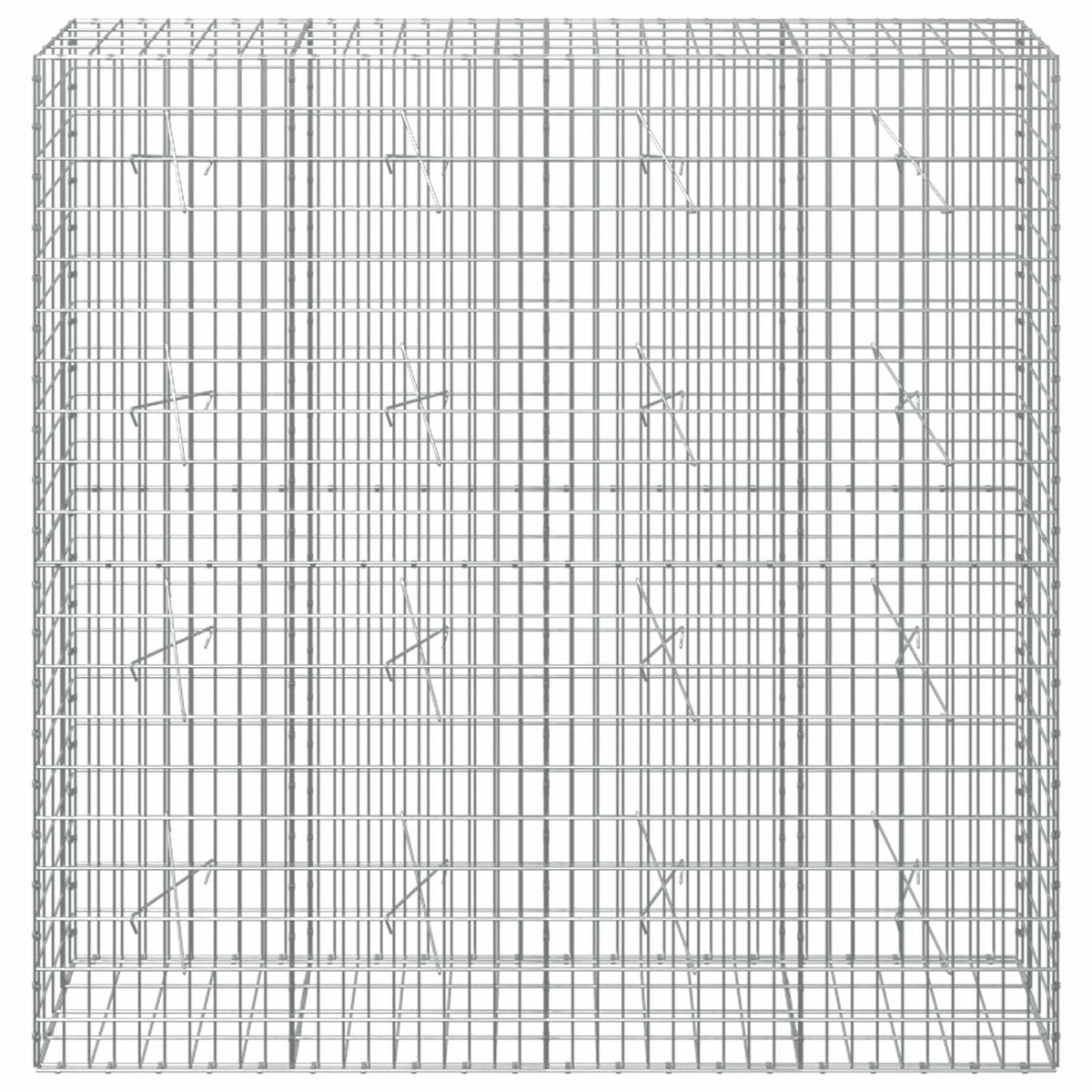 Gabion with 5 mm Wire and 5x10 cm Mesh 200x20x200 cm