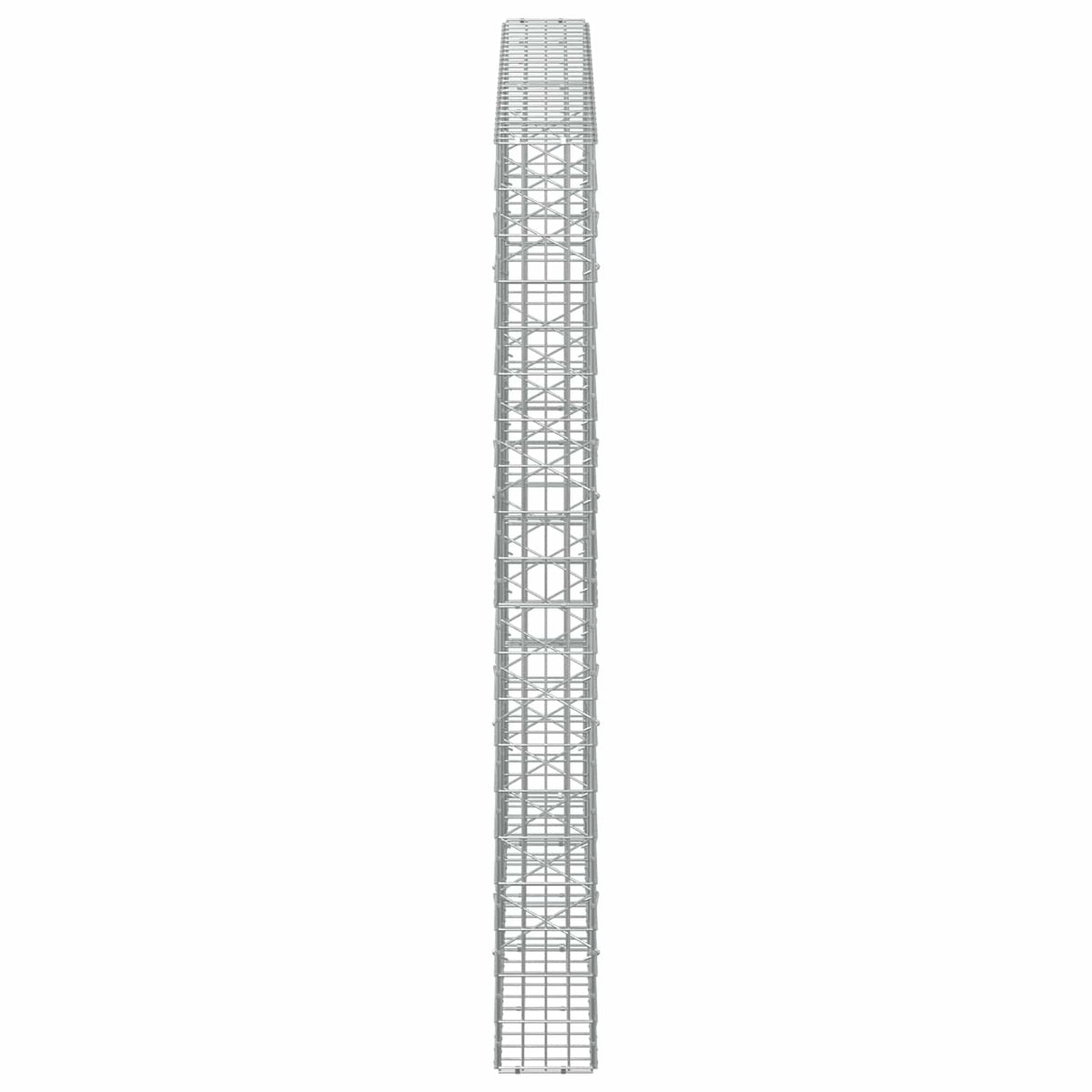 Gabion with 5 mm Wire and 5x10 cm Mesh 250x20x200 cm