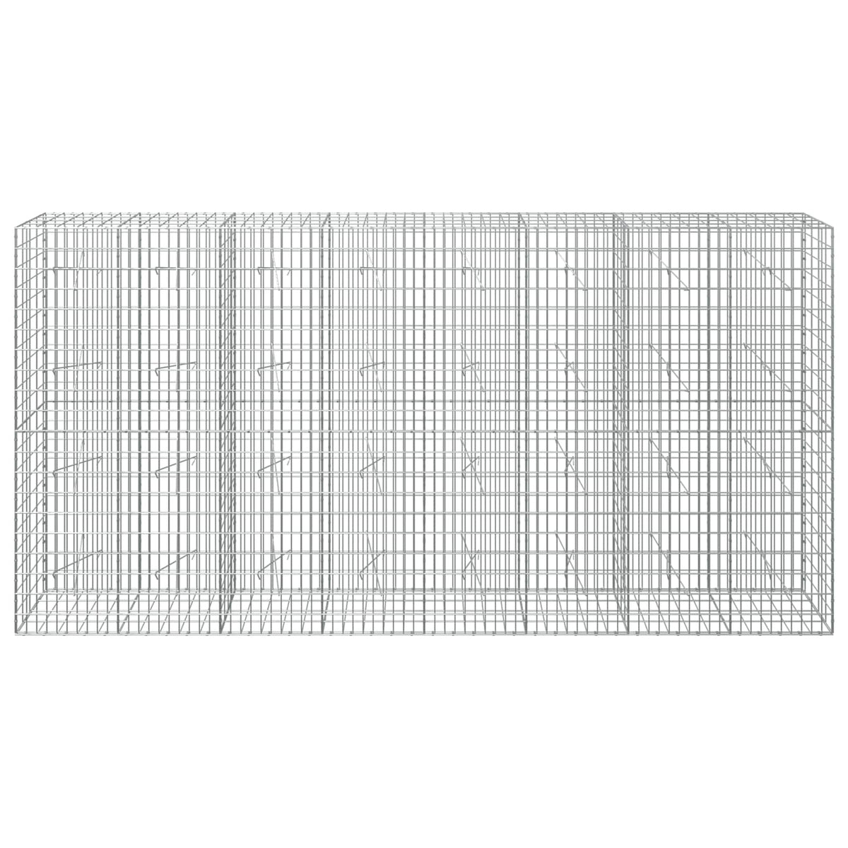 Gabion with 5 mm Wire and 5x10 cm Mesh 400x20x200 cm