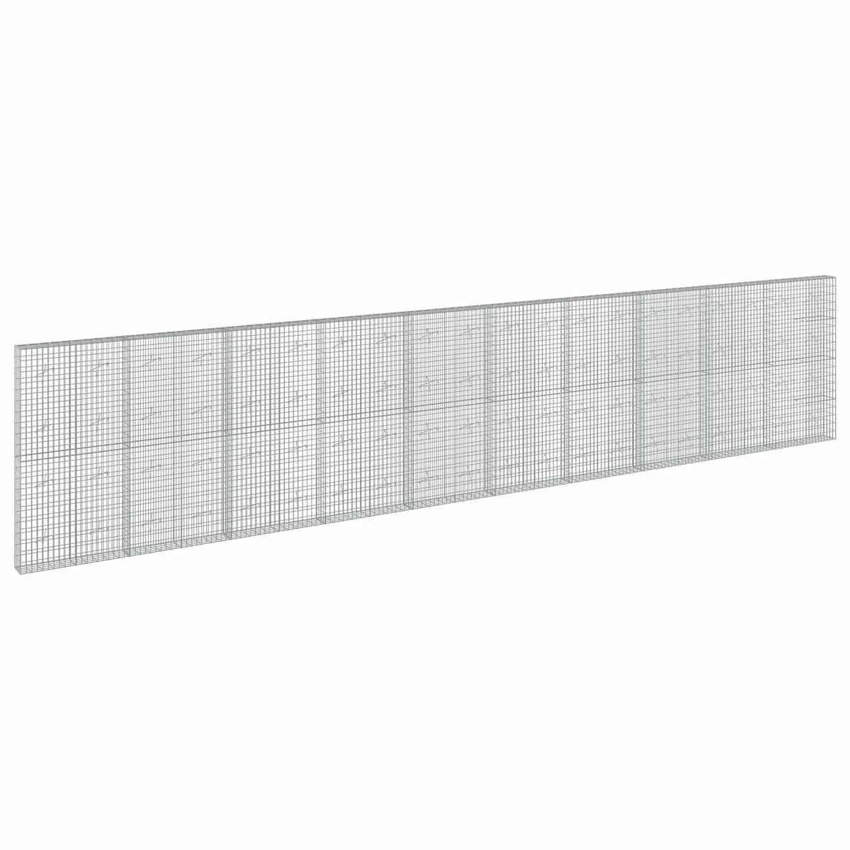 Gabion with 5 mm Wire and 5x10 cm Mesh 1000x20x200 cm