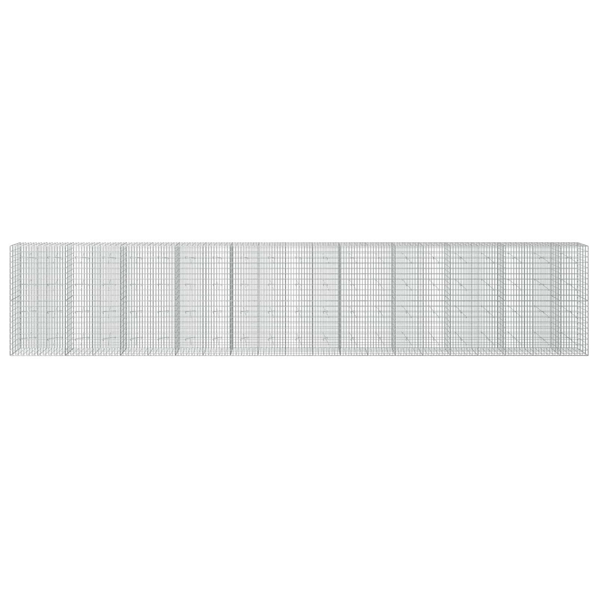 Gabion with 5 mm Wire and 5x10 cm Mesh 1050x20x200 cm