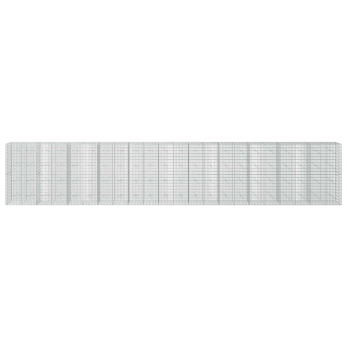 Gabion with 5 mm Wire and 5x10 cm Mesh 1100x20x200 cm