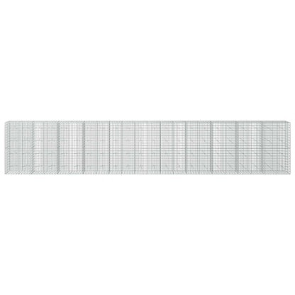 Gabion with 5 mm Wire and 5x10 cm Mesh 1100x20x200 cm