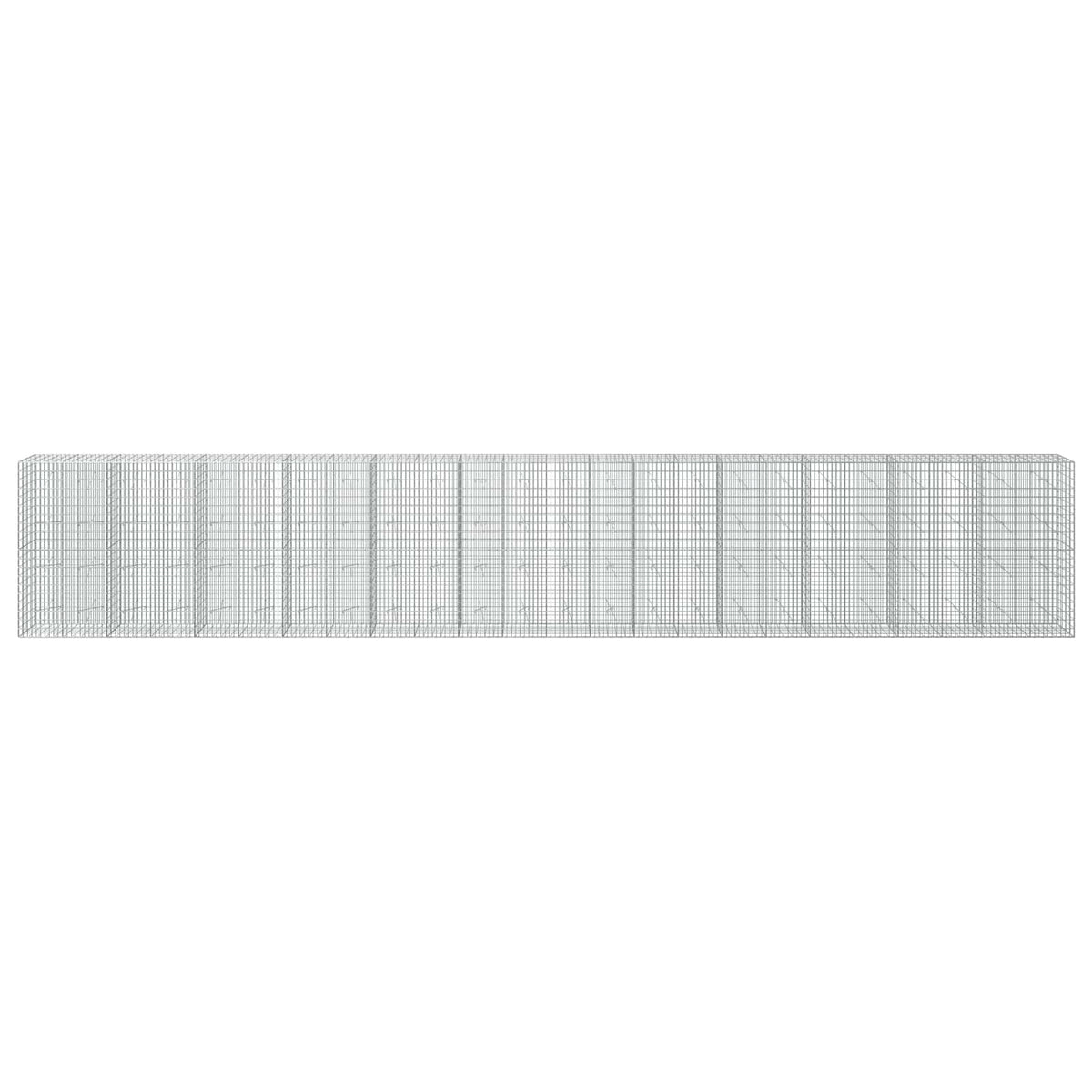 Gabion with 5 mm Wire and 5x10 cm Mesh 1200x20x200 cm