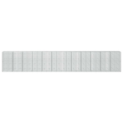 Gabion with 5 mm Wire and 5x10 cm Mesh 1200x20x200 cm