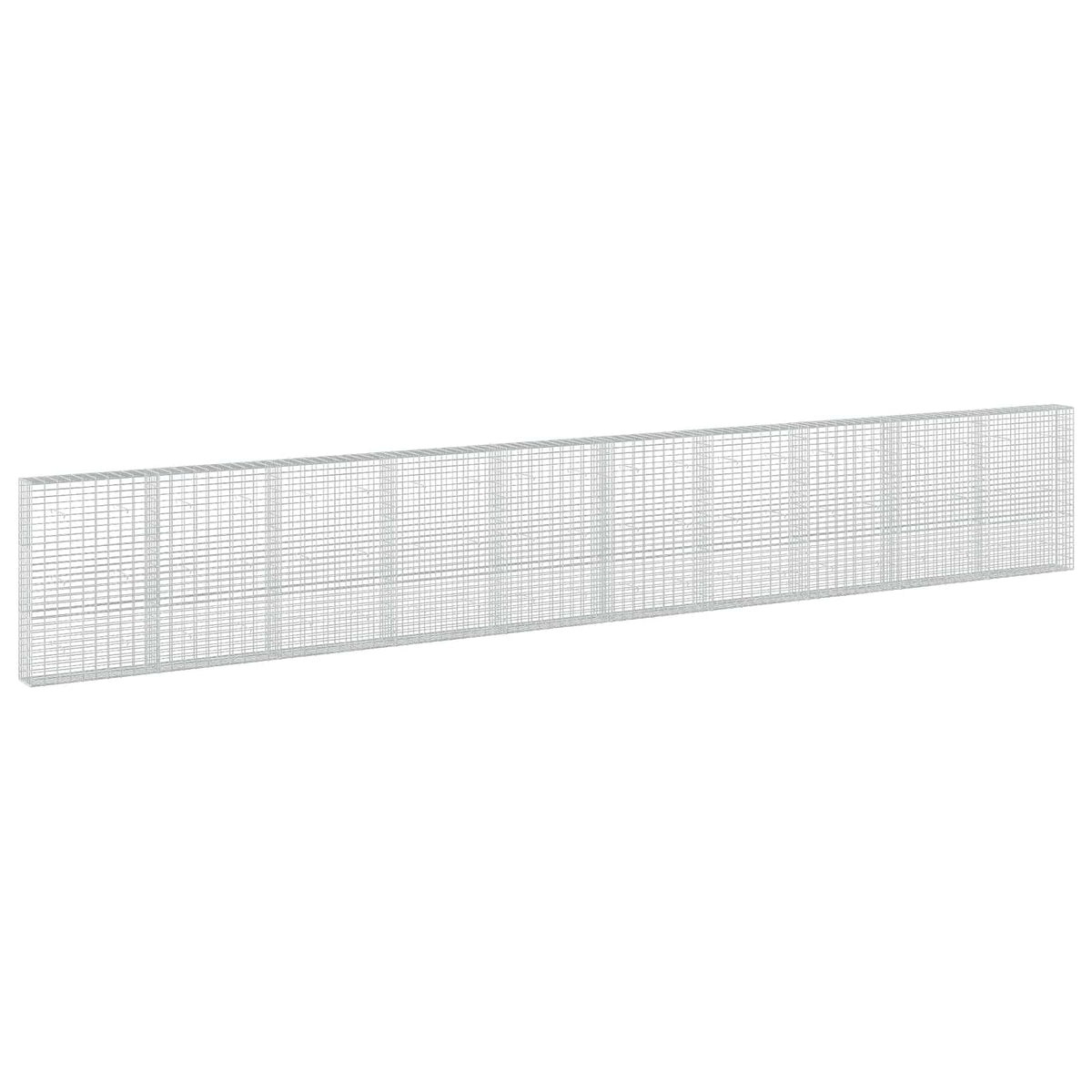 Gabion with 5 mm Wire and 5x10 cm Mesh 1000x30x150 cm
