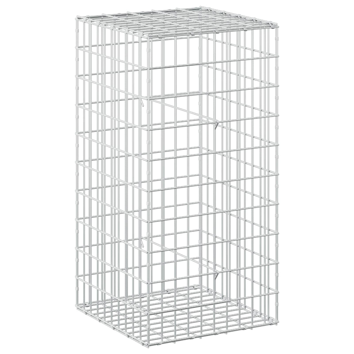 Gabion with 5 mm Wire and 5x10 cm Mesh 50x50x100 cm