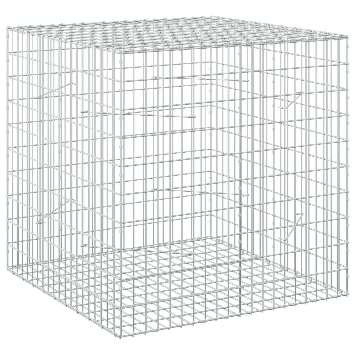 Gabion with 5 mm Wire and 5x10 cm Mesh 100x100x100 cm