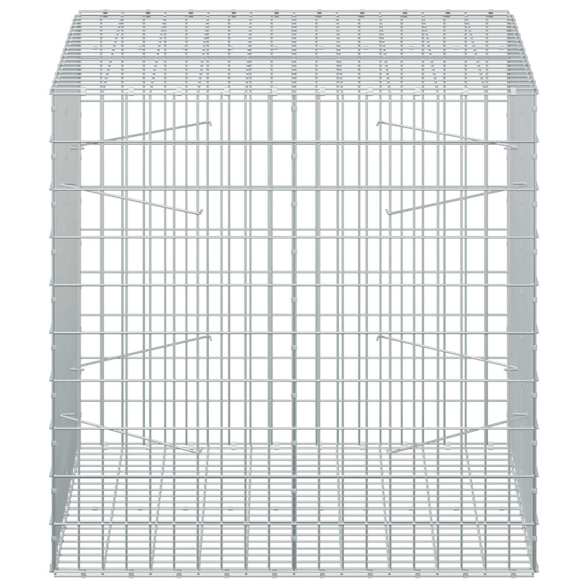 Gabion with 5 mm Wire and 5x10 cm Mesh 100x100x100 cm