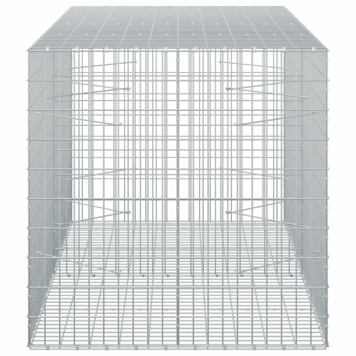 Gabion with 5 mm Wire and 5x10 cm Mesh 200x100x100 cm