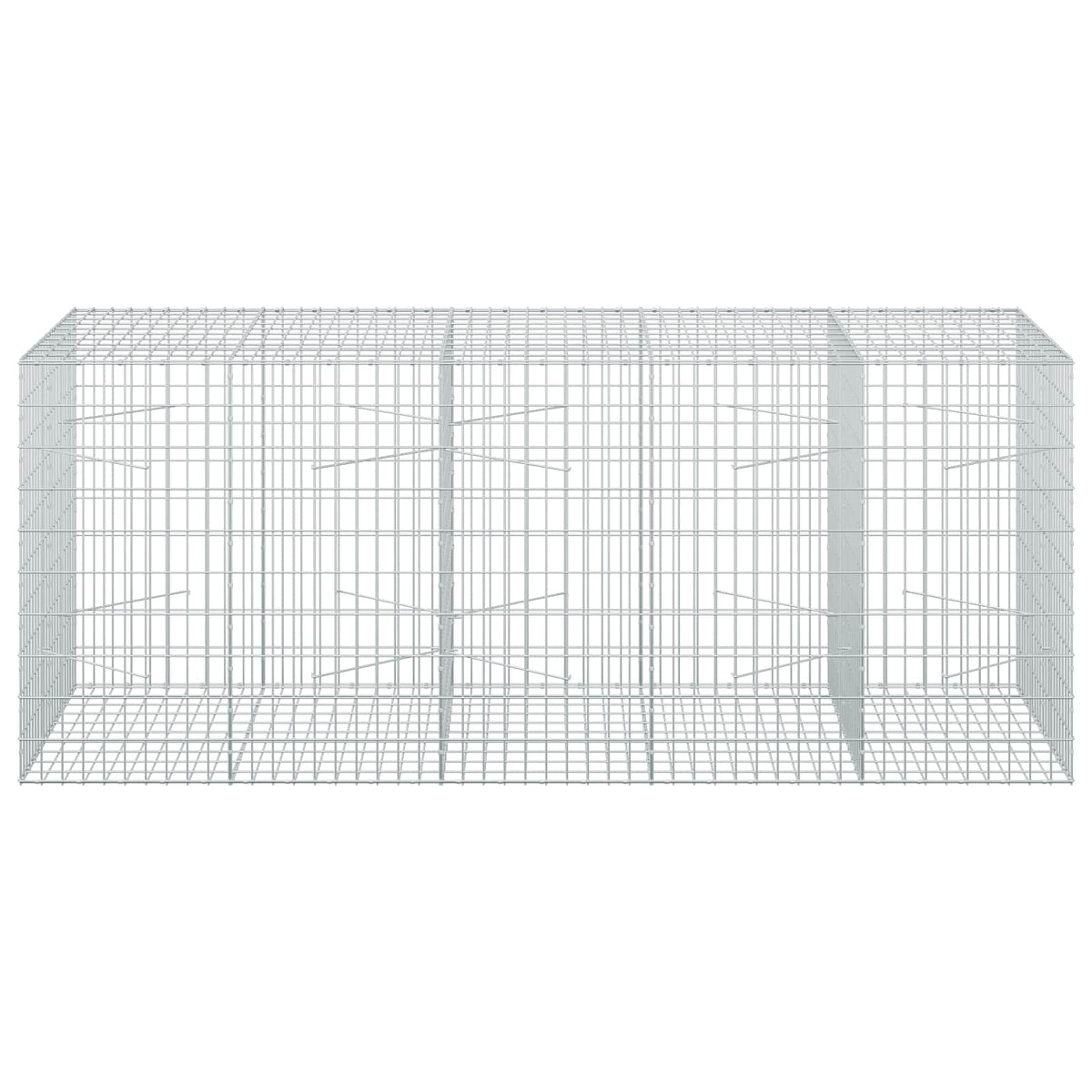 Gabion with 5 mm Wire and 5x10 cm Mesh 250x100x100 cm