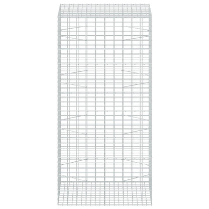 Gabion with 5 mm Wire and 5x10 cm Mesh 100x100x200 cm