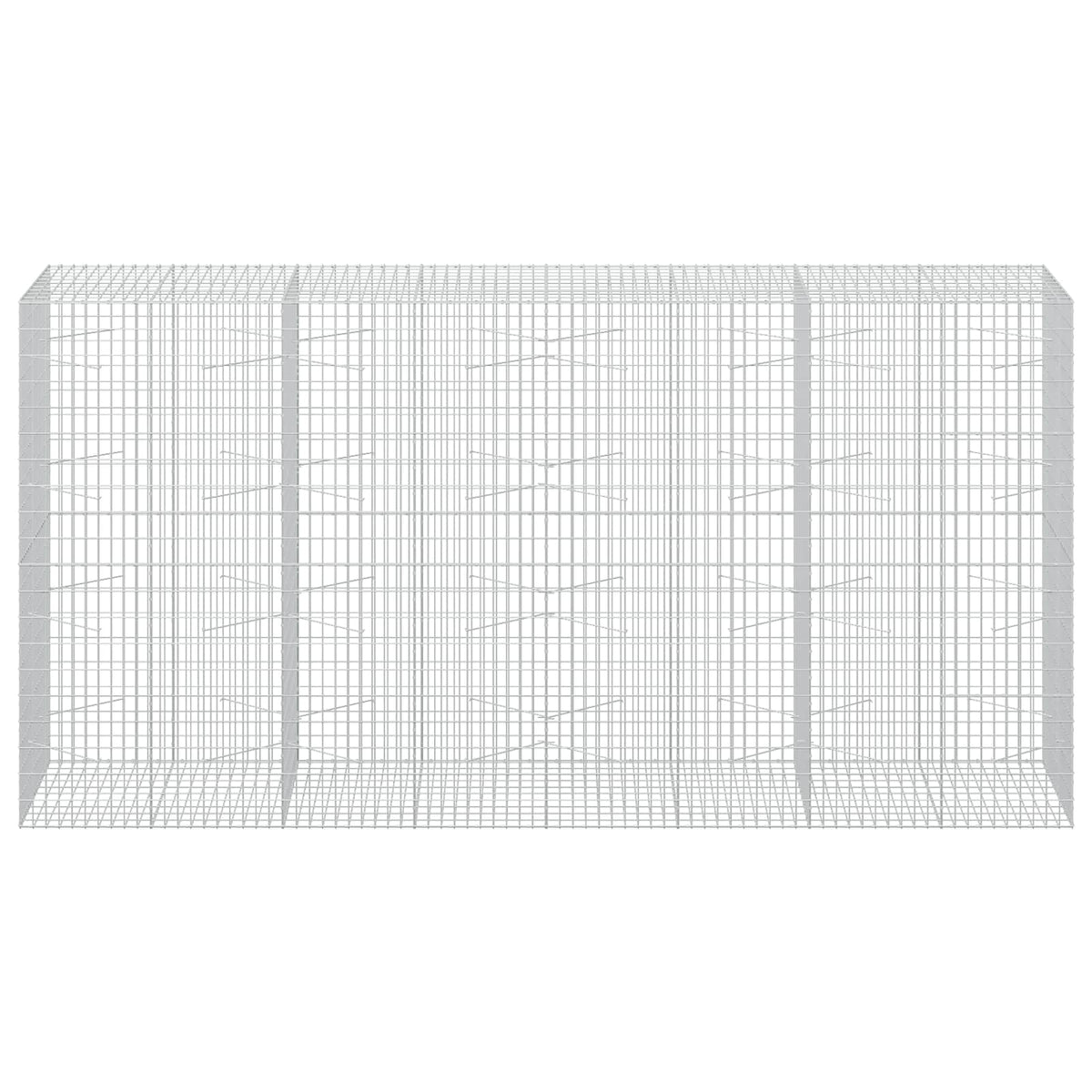 Gabion with 5 mm Wire and 5x10 cm Mesh 400x100x200 cm
