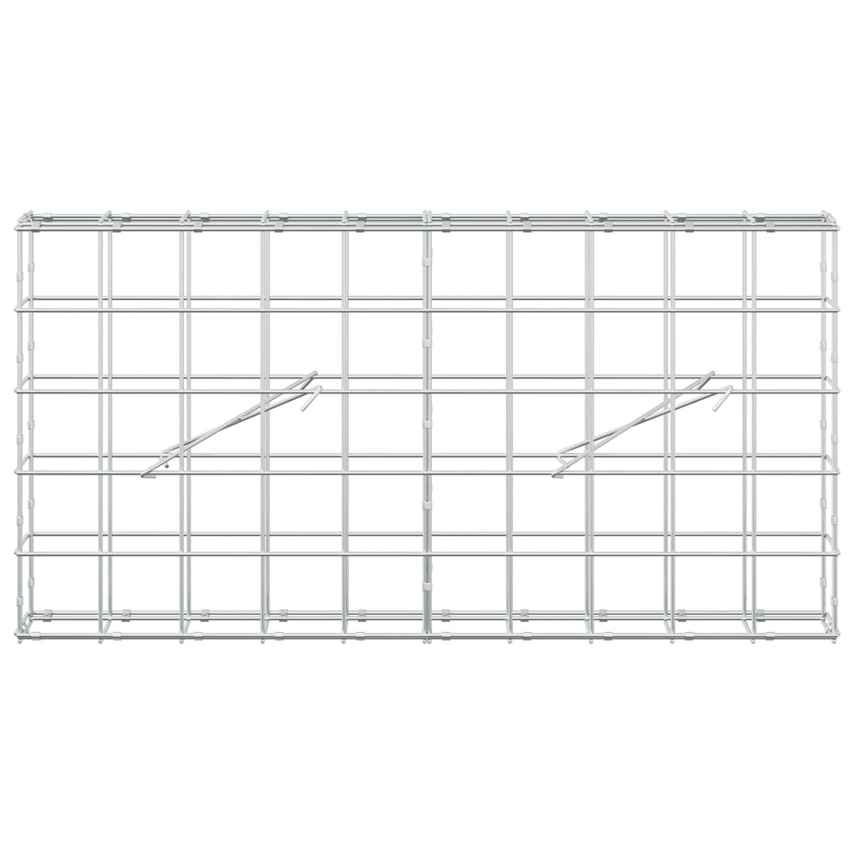 Gabion with 5 mm Wire and 10x10 cm Mesh 100x10x50 cm