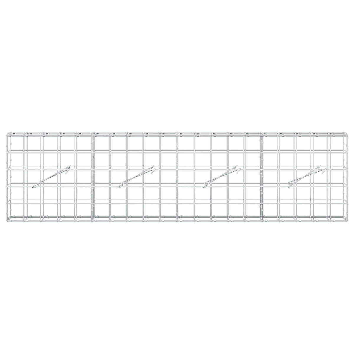 Gabion with 5 mm Wire and 10x10 cm Mesh 200x10x50 cm