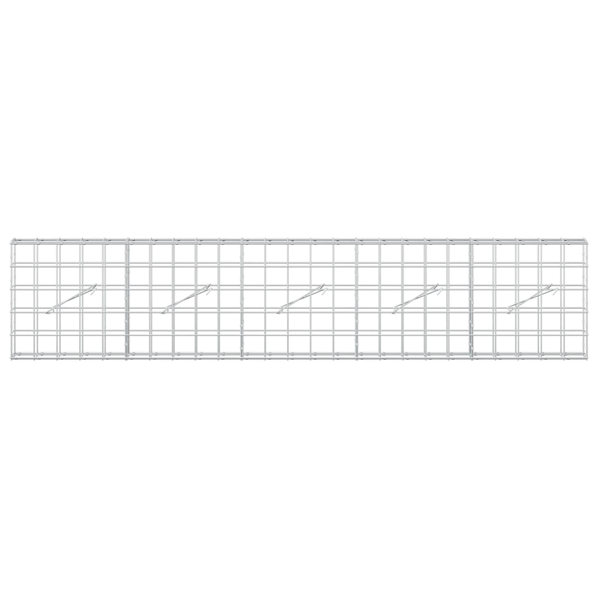 Gabion with 5 mm Wire and 10x10 cm Mesh 250x10x50 cm