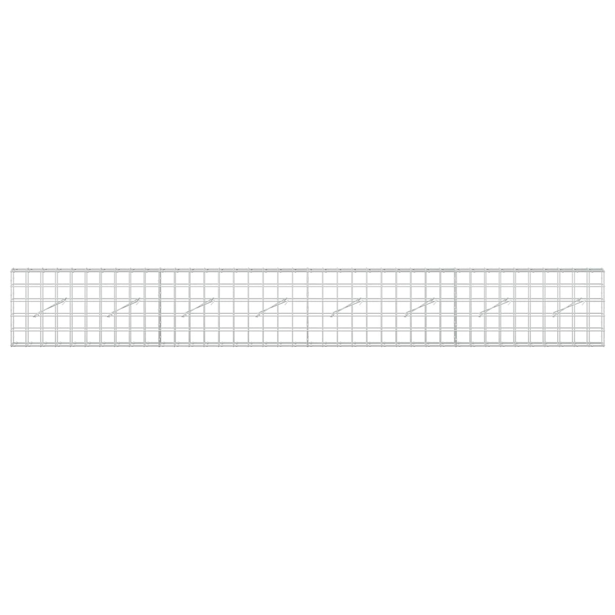 Gabion with 5 mm Wire and 10x10 cm Mesh 400x10x50 cm