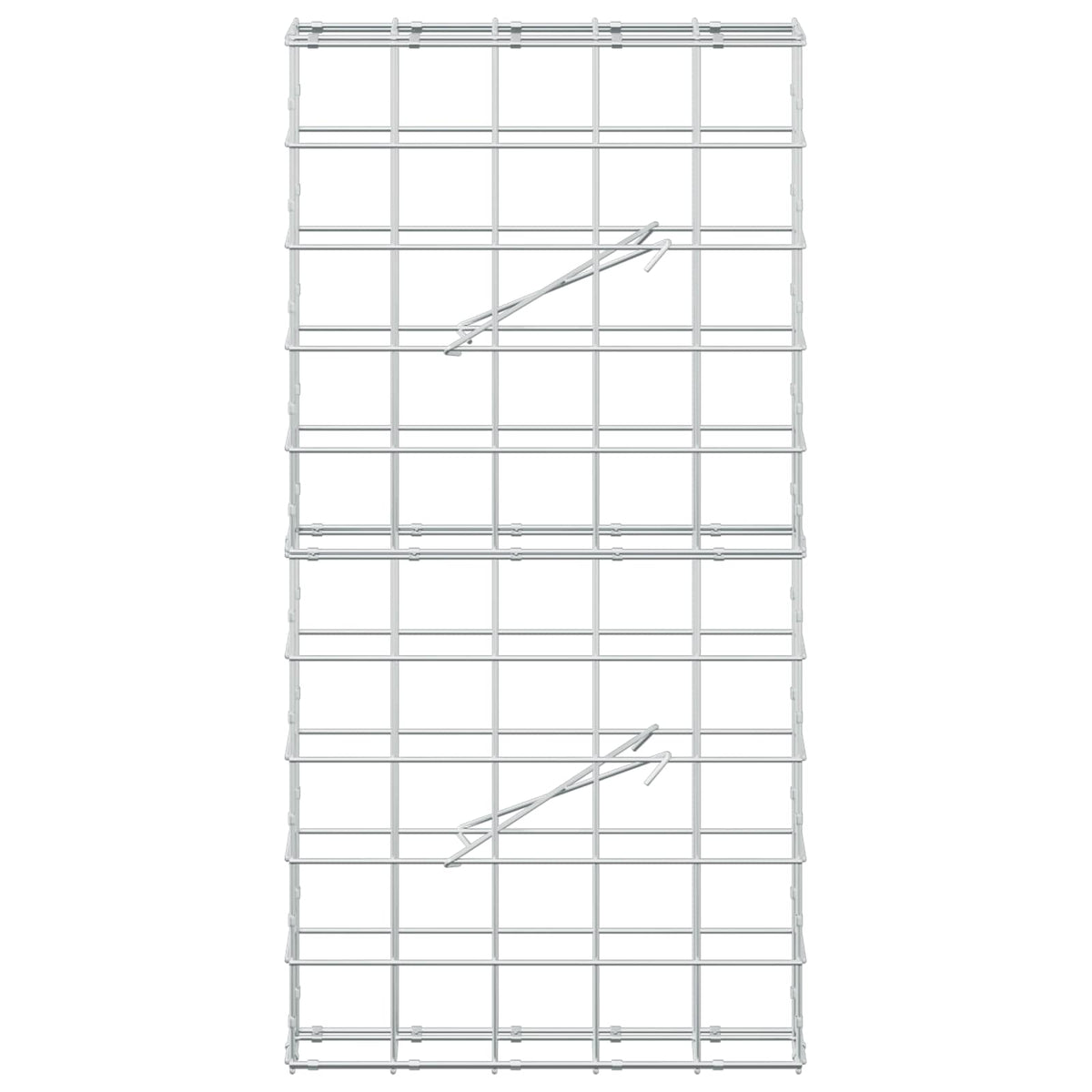 Gabion with 5 mm Wire and 10x10 cm Mesh 50x10x100 cm