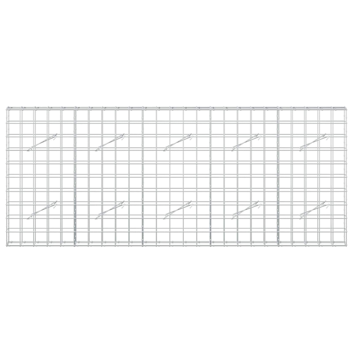 Gabion with 5 mm Wire and 10x10 cm Mesh 250x10x100 cm