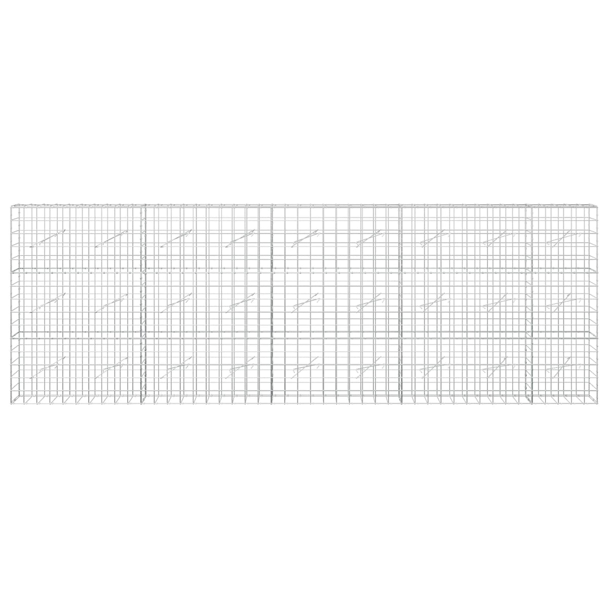 Gabion with 5 mm Wire and 10x10 cm Mesh 450x10x150 cm