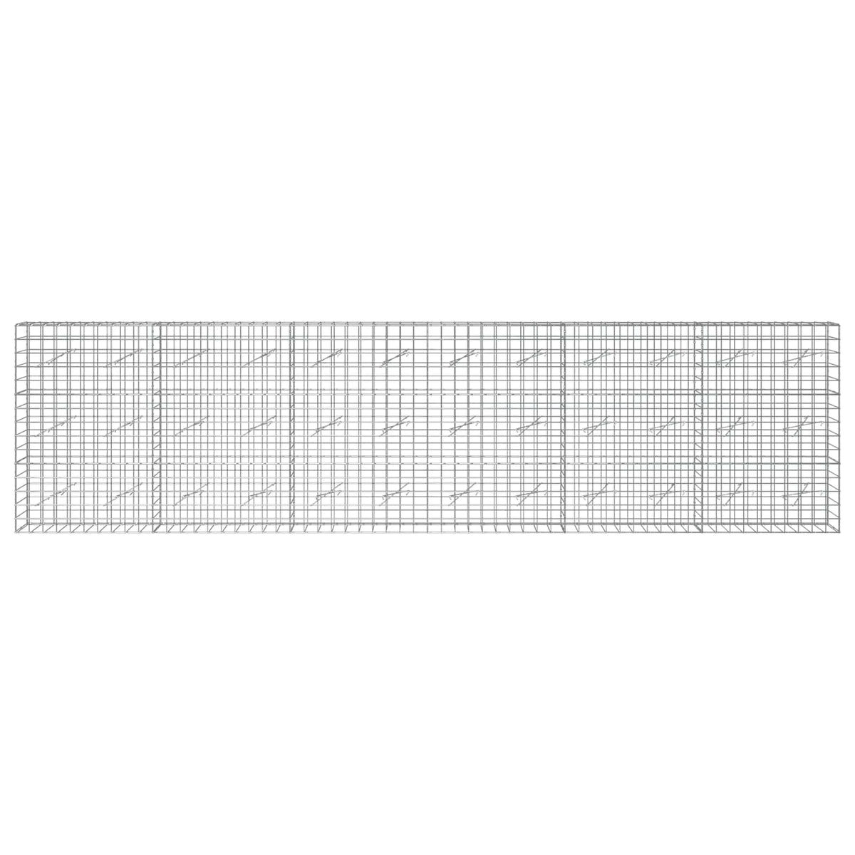 Gabion with 5 mm Wire and 10x10 cm Mesh 600x10x150 cm