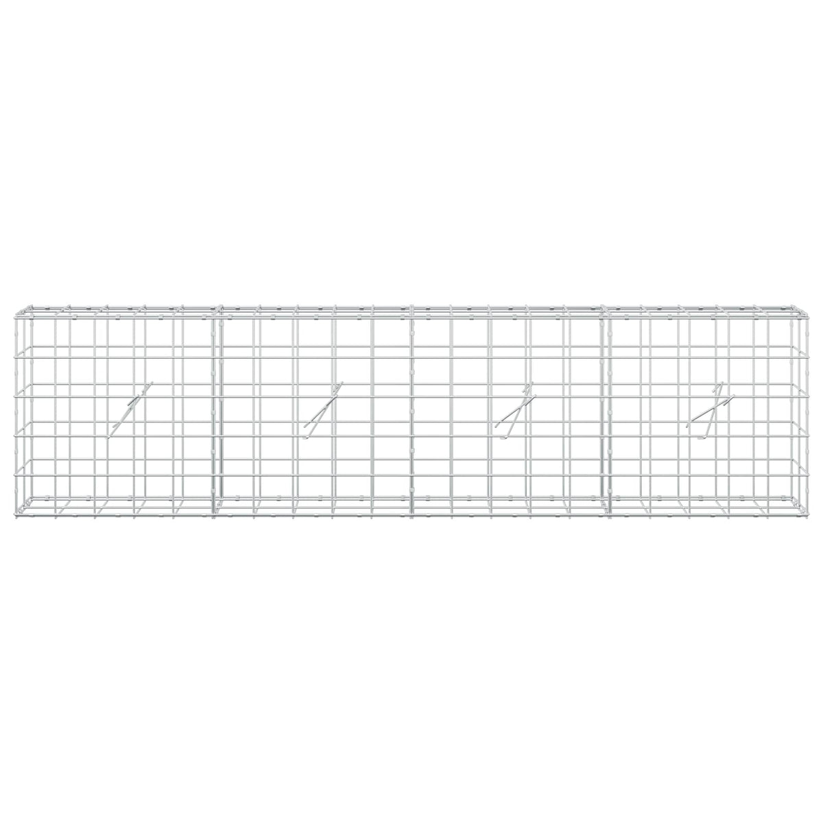 Gabion with 5 mm Wire and 10x10 cm Mesh 200x20x50 cm