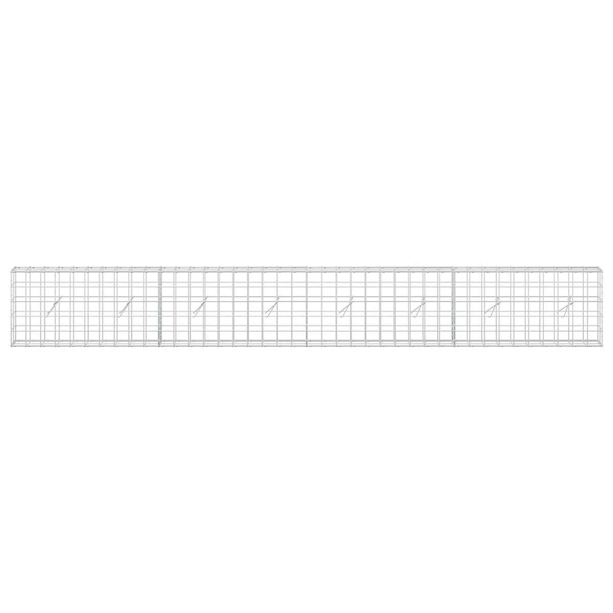 Gabion with 5 mm Wire and 10x10 cm Mesh 400x20x50 cm