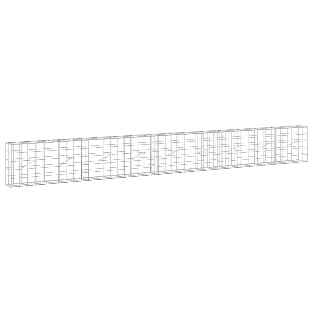 Gabion with 5 mm Wire and 10x10 cm Mesh 450x20x50 cm