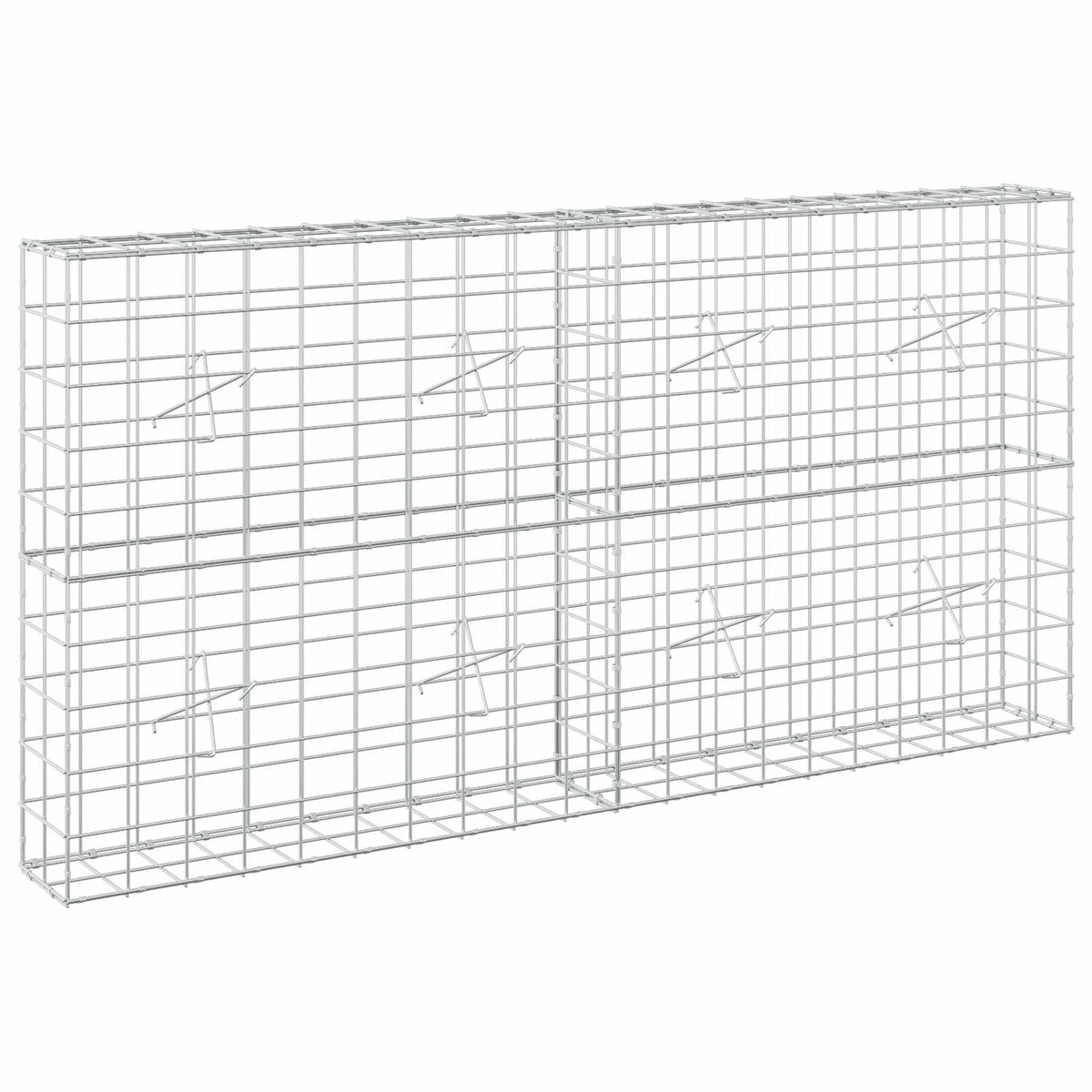 Gabion with 5 mm Wire and 10x10 cm Mesh 200x20x100 cm