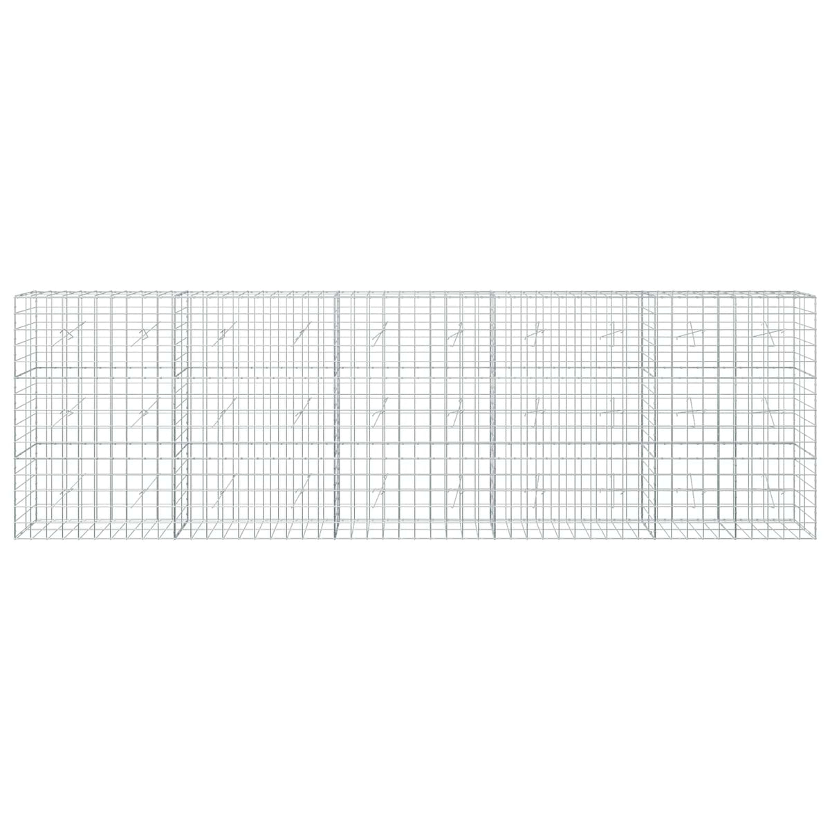 Gabion with 5 mm Wire and 10x10 cm Mesh 500x20x150 cm