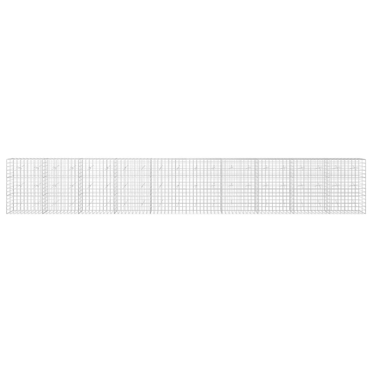 Gabion with 5 mm Wire and 10x10 cm Mesh 1000x20x150 cm
