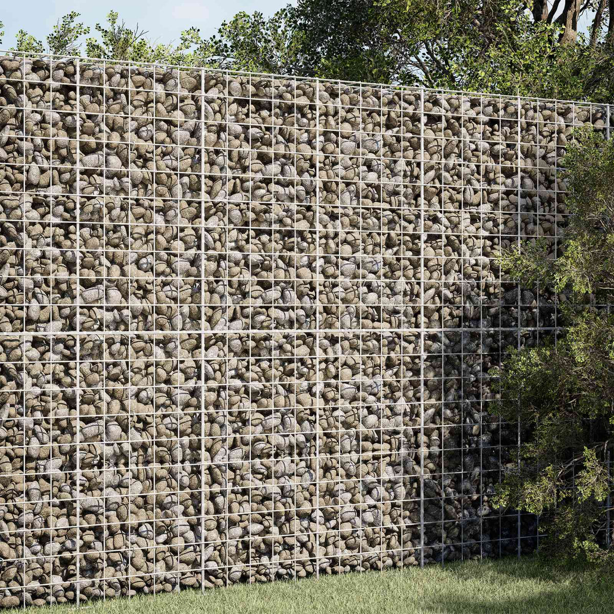 Gabion with 5 mm Wire and 10x10 cm Mesh 150x20x200 cm