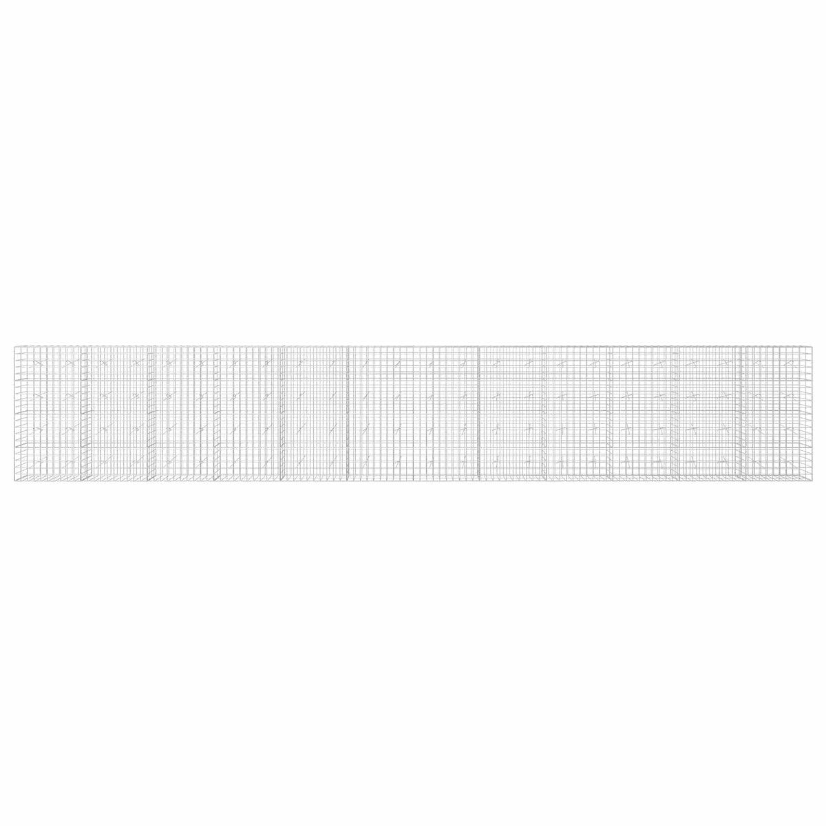 Gabion with 5 mm Wire and 10x10 cm Mesh 1200x20x200 cm