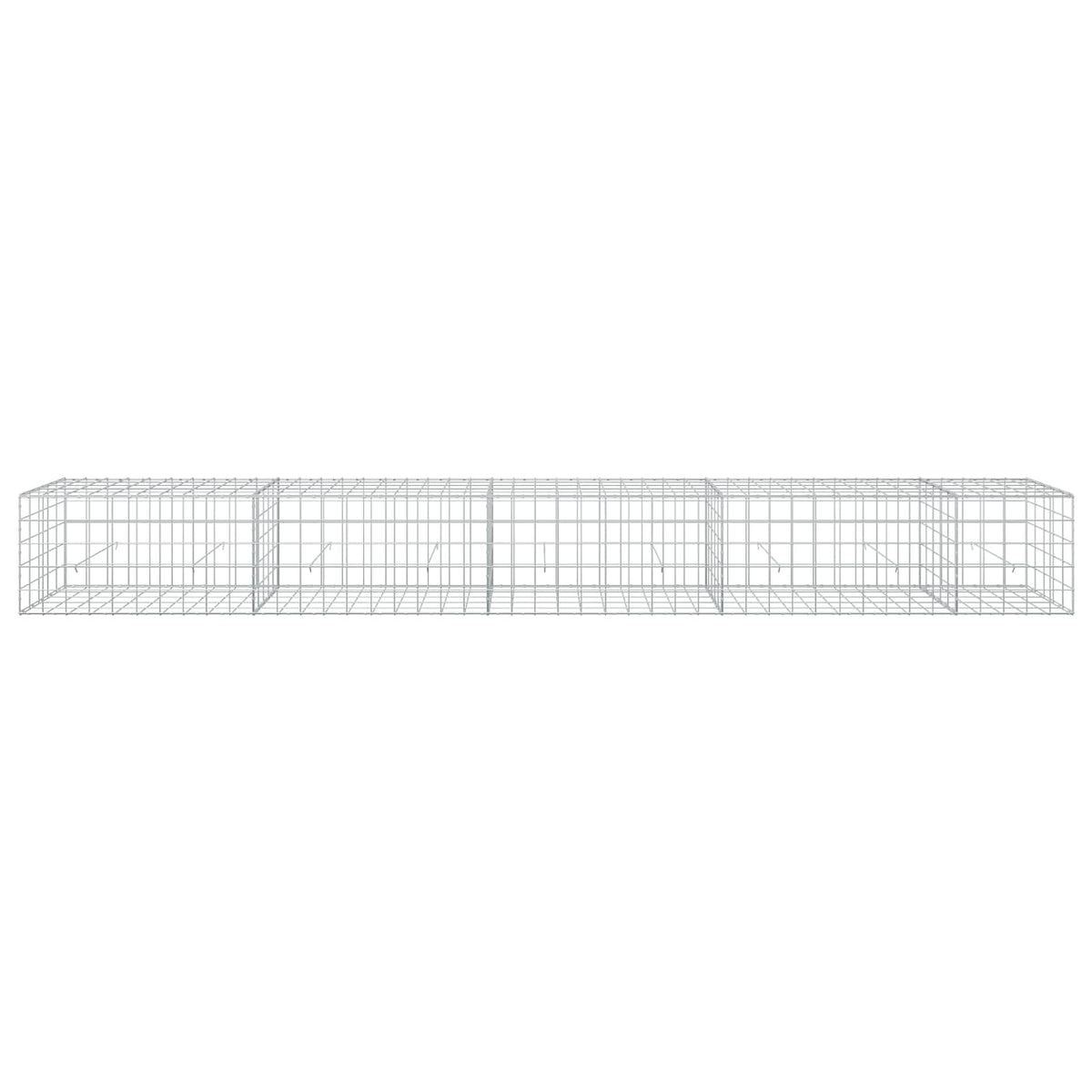 Gabion with 5 mm Wire and 10x10 cm Mesh 450x50x50 cm