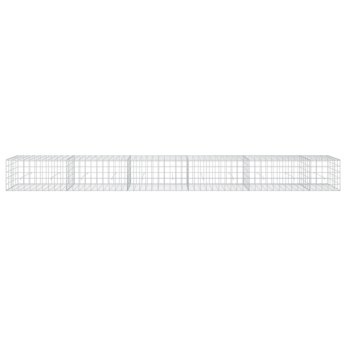 Gabion with 5 mm Wire and 10x10 cm Mesh 550x50x50 cm
