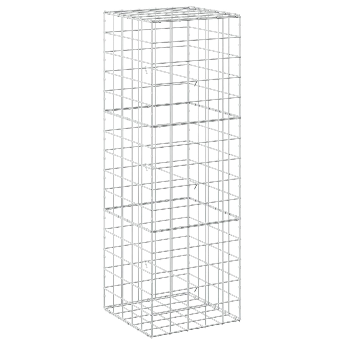 Gabion with 5 mm Wire and 10x10 cm Mesh 50x50x150 cm