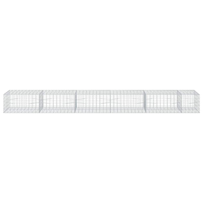 Gabion with 5 mm Wire and 10x10 cm Mesh 550x100x50 cm