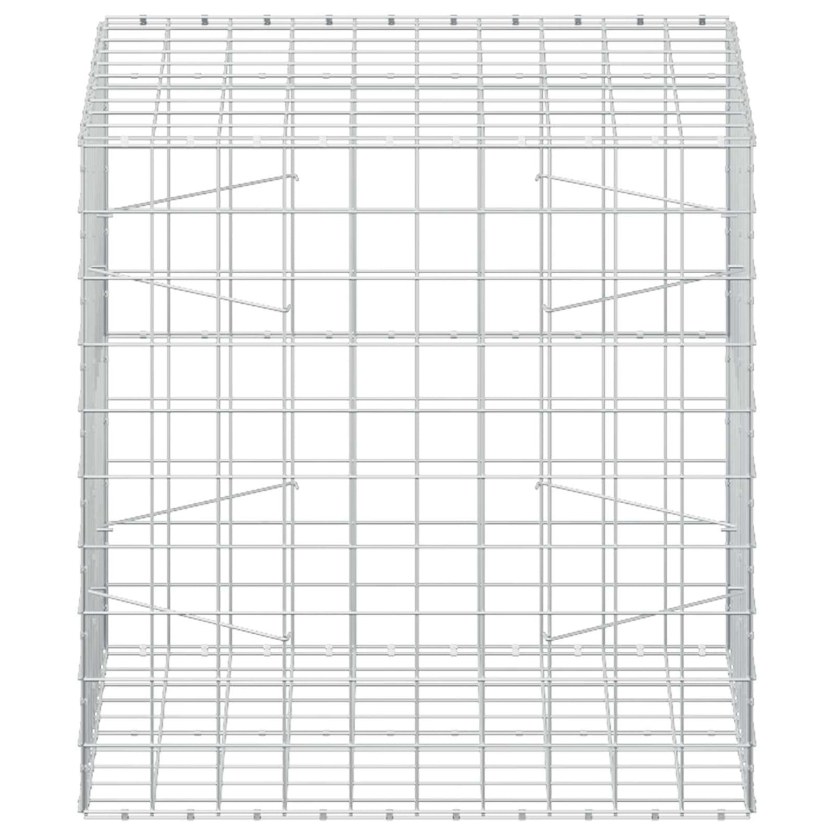 Gabion with 5 mm Wire and 10x10 cm Mesh 100x100x100 cm