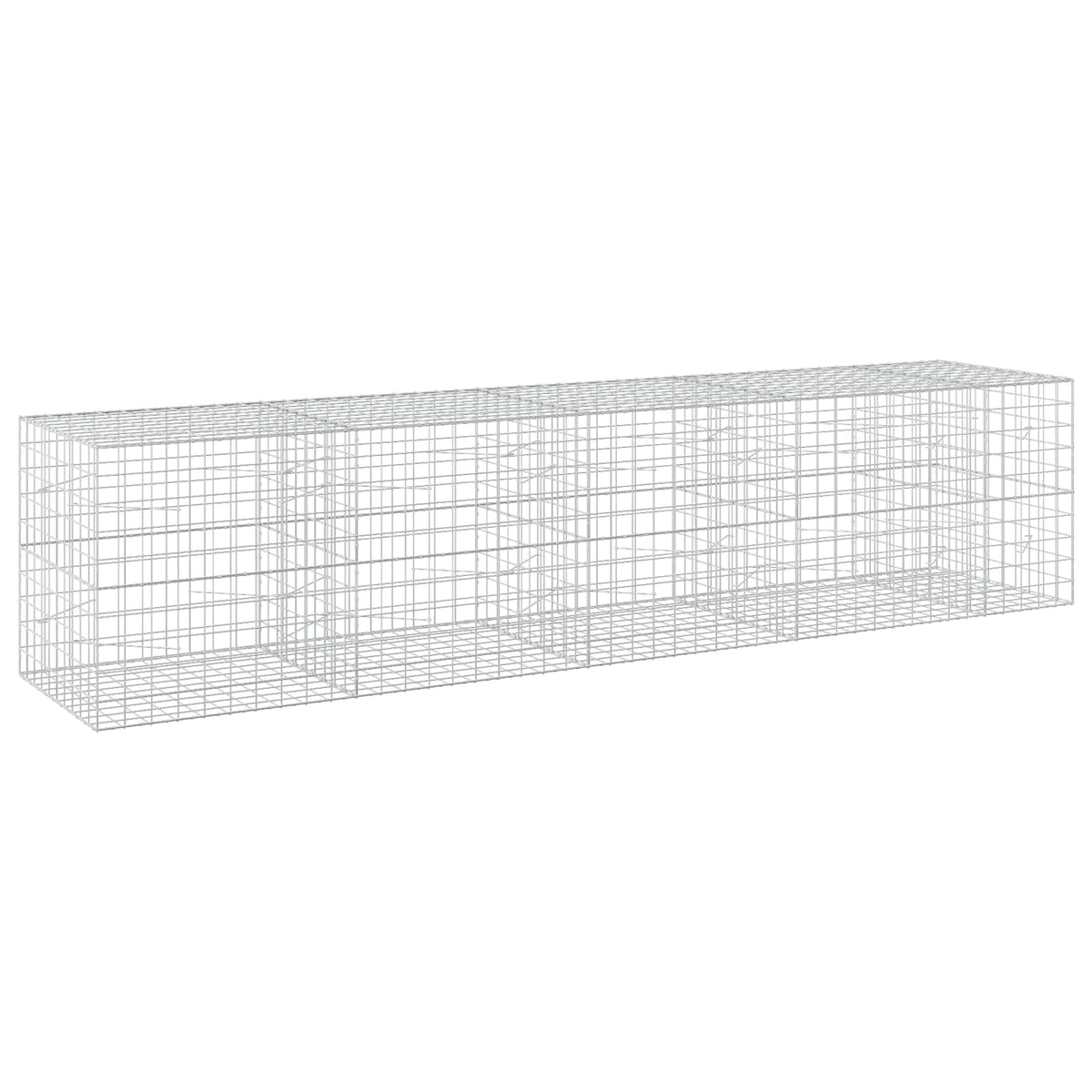 Gabion with 5 mm Wire and 10x10 cm Mesh 450x100x100 cm