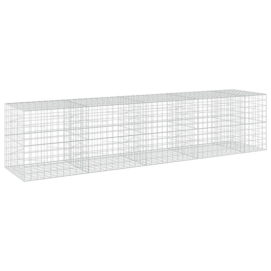 Gabion with 5 mm Wire and 10x10 cm Mesh 450x100x100 cm