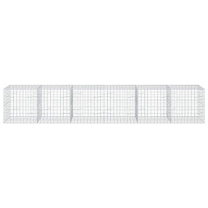 Gabion with 5 mm Wire and 10x10 cm Mesh 600x100x100 cm